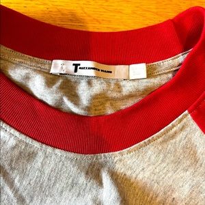 T by Alexander Wang cropped baseball tee